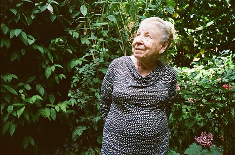 Mum in her garden, 2014